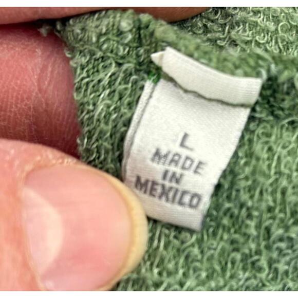 Love Vintage Green Mountain Graphic Cropped Sweatshirt Granola Outdoor - Picture 3 of 6